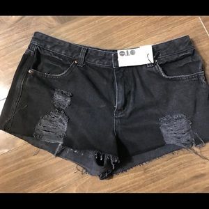 TopShop black shorts